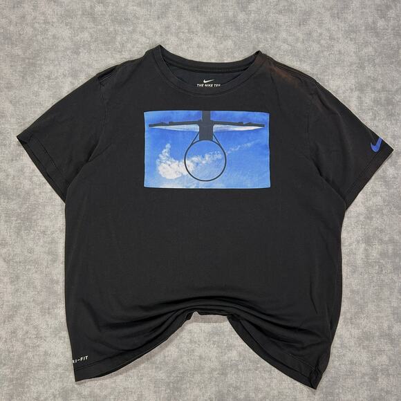 Nike Other - Nike Dri-Fit "Daydream" basketball hoop graphic athletic tshirt mens XL